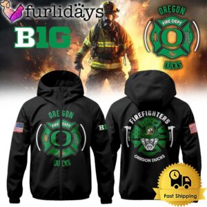 Oregon Football Firefighter Appreciation Night Windbreaker…