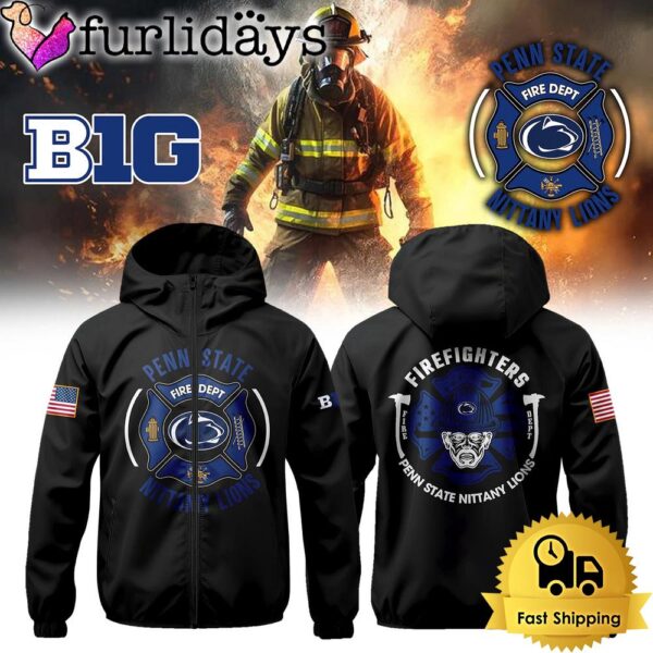 Penn State Nittany Lions Football Firefighter Appreciation Night Windbreaker Jacket