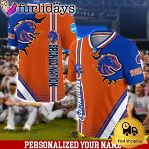 Personalized NCAA Boise State Broncos Team Logo Player Football Jersey