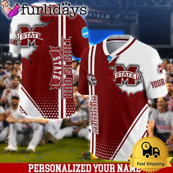 Personalized NCAA Mississippi State Bulldogs Team Logo Player Football Jersey