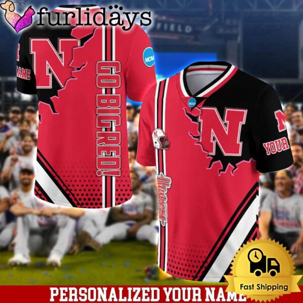 Personalized NCAA Nebraska Cornhuskers Team Logo Player Football Jersey