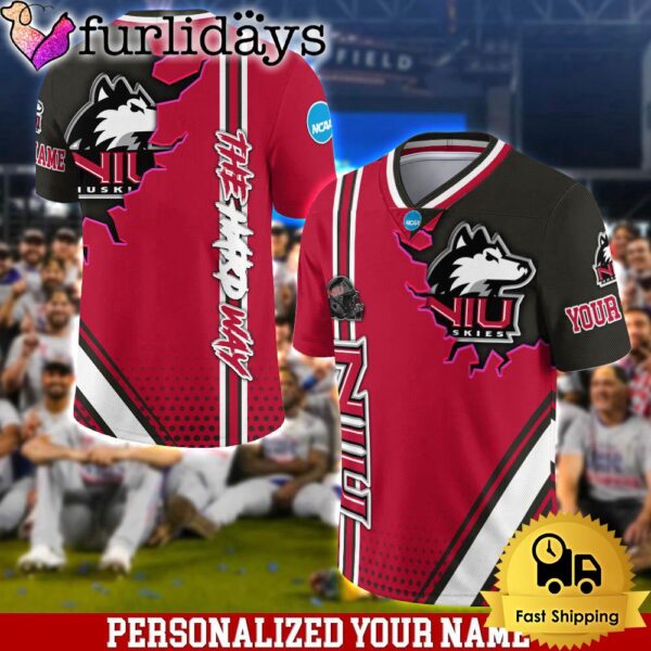 Personalized NCAA Northern Illinois Huskies Team Logo Player Football Jersey