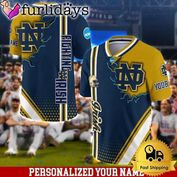 Personalized NCAA Notre Dame Fighting Irish Team Logo Player Football Jersey