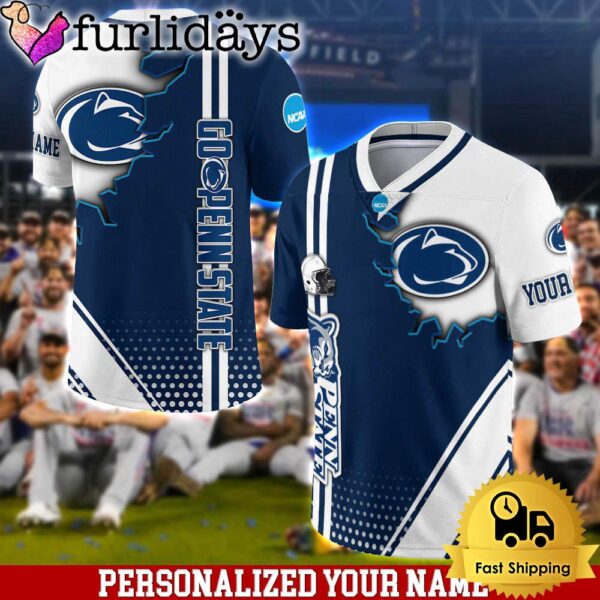 Personalized NCAA Penn State Nittany Lions Team Logo Player Football Jersey