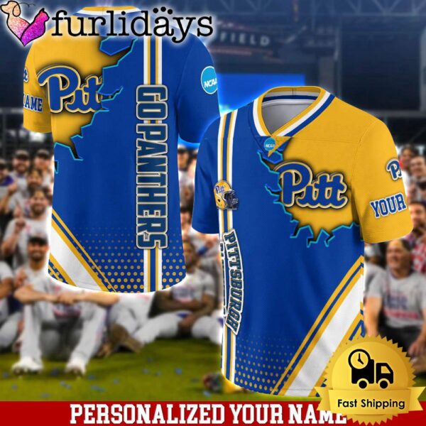 Personalized NCAA Pittsburgh Panthers Team Logo Player Football Jersey