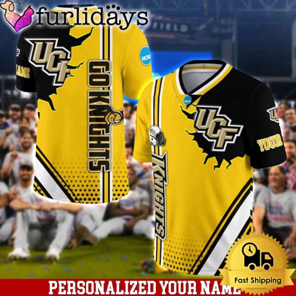 Personalized NCAA UCF Knights Team Logo Player Football Jersey