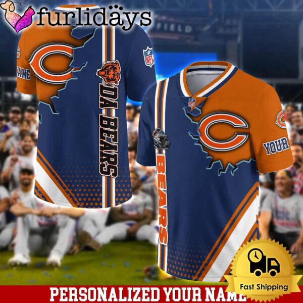 Personalized NFL Chicago Bears Team Logo Player Football Jersey