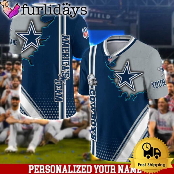 Personalized NFL Dallas Cowboys Team Logo Player Football Jersey