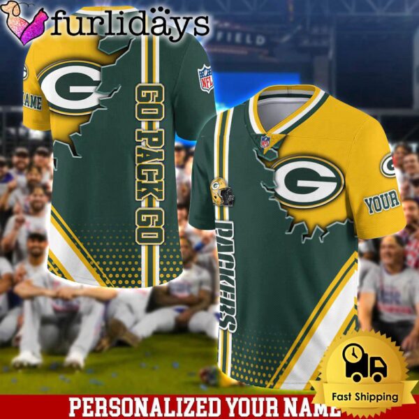 Personalized NFL Green Bay Packers Team Logo Player Football Jersey