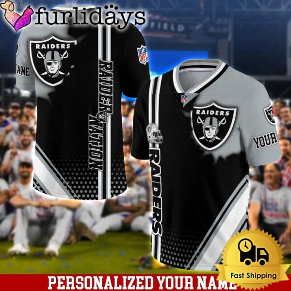 Personalized NFL Las Vegas Raiders Team Logo Player Football Jersey