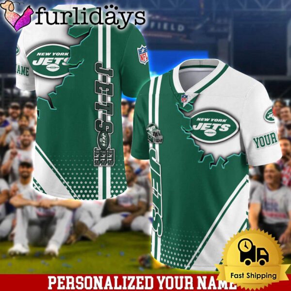 Personalized NFL New York Jets Team Logo Player Football Jersey