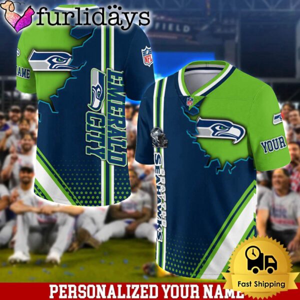 Personalized NFL Seattle Seahawks Team Logo Player Football Jersey