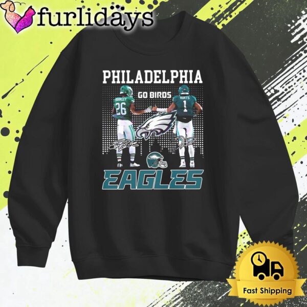 Philadelphia Eagles Barkley Hurts Go Birds Signature T Shirt