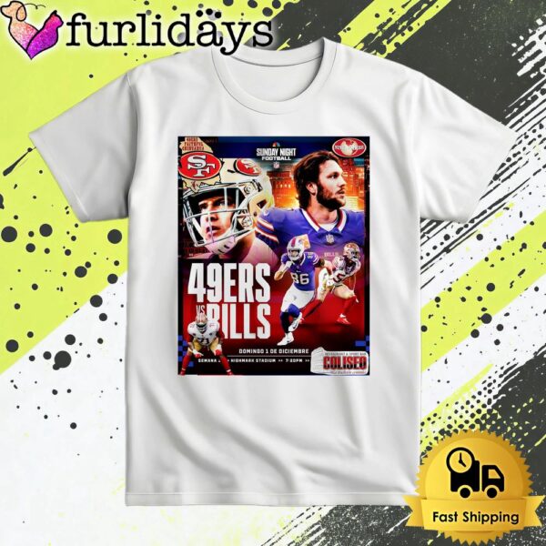 San Francisco 49ers Vs Buffalo Bills Football T Shirt