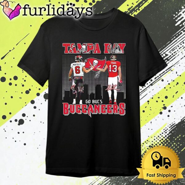 Tampa Bay Buccaneers Mayfield Evans Go Bucs T Shirt