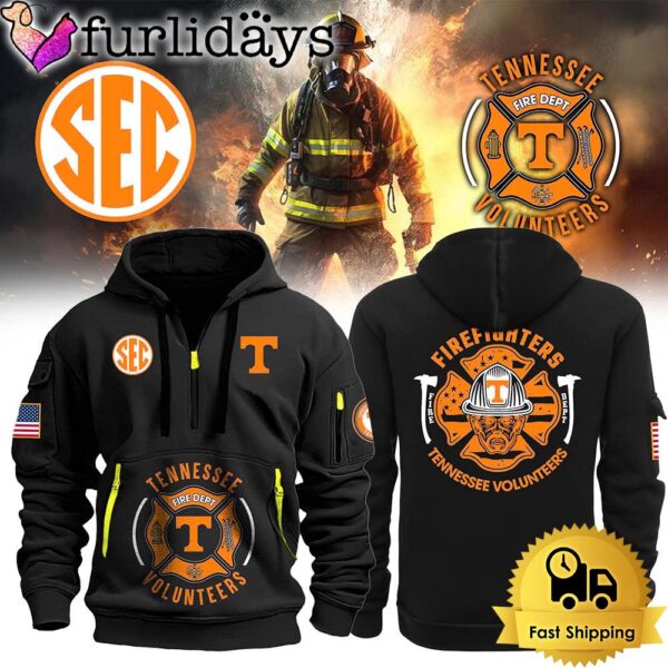 Tennessee Volunteers Football Firefighter Appreciation Night Quarter Zip Hoodie