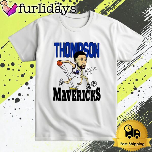 Thompson Mavericks Caricature Signature T Shirt