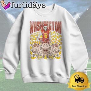 Washington Commanders Skeleton Football T Shirt