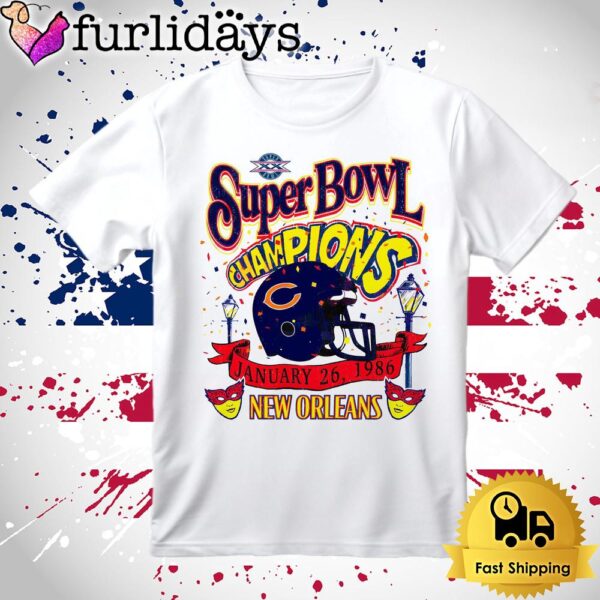 Chicago Bears Super Bowl Champions New Orleans 1986 T Shirt