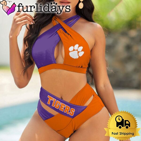 Clemson Tigers Women Bikini Set Sport