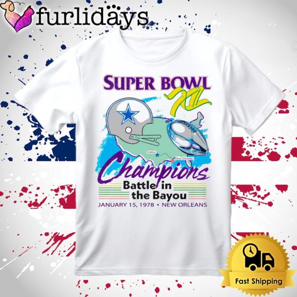 Dallas Cowboys Super Bowl Champions 1975 New Orleans T Shirt