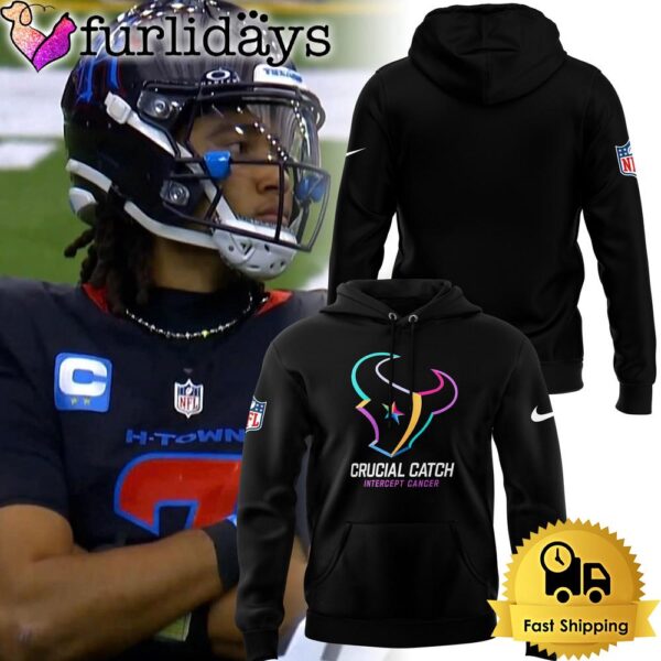 Houston Texans Crucial Catch Intercept Cancer Hoodie