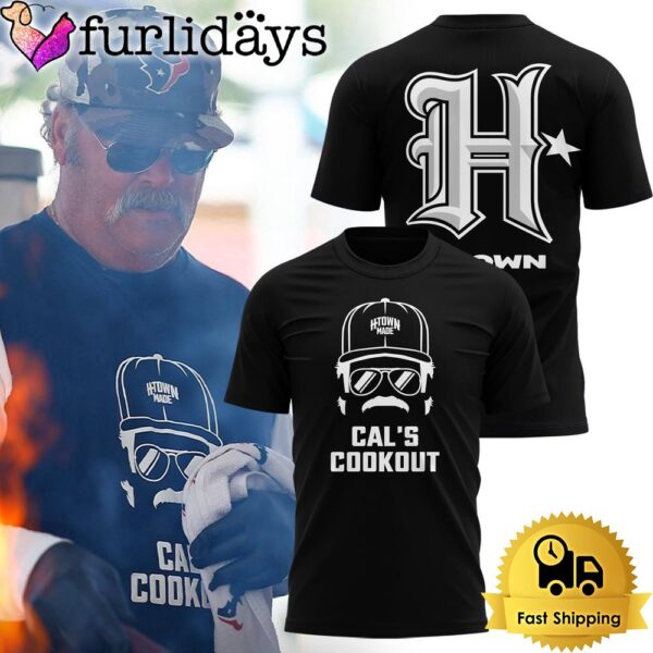 Houston Texans H Town Made Cal’s Cookout T shirt