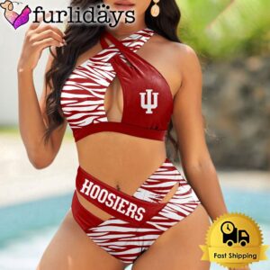 Indiana Hoosiers Zebra Women Bikini Set…