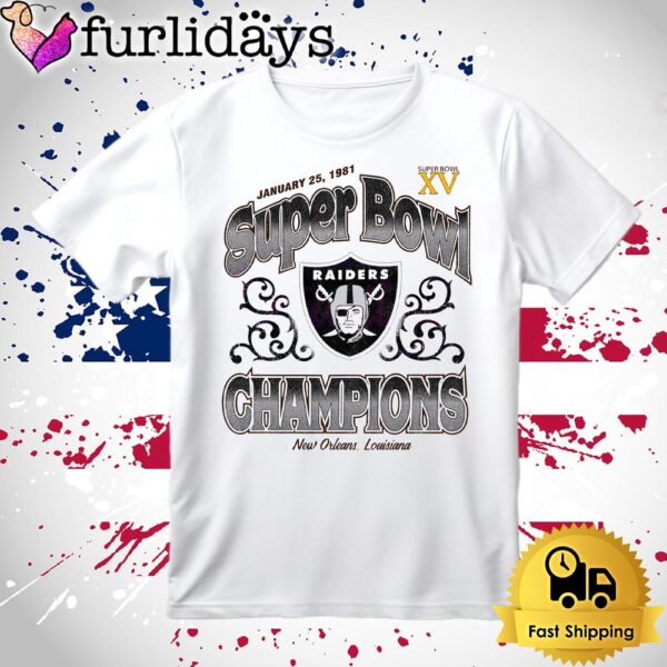 Las Vegas Raiders Super Bowl Champion New Orleans 1981 T Shirt