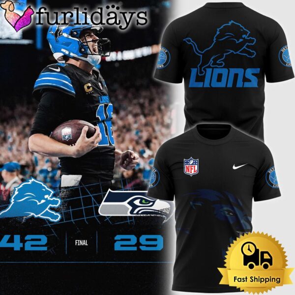 Men’s Pro Standard Black Detroit Lions Mashup Limited Edition T Shirt