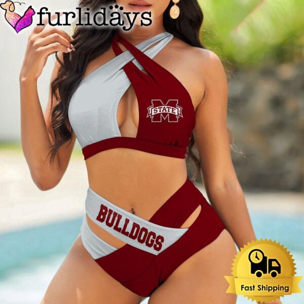 Mississippi State Bulldogs Women Bikini Set Sport