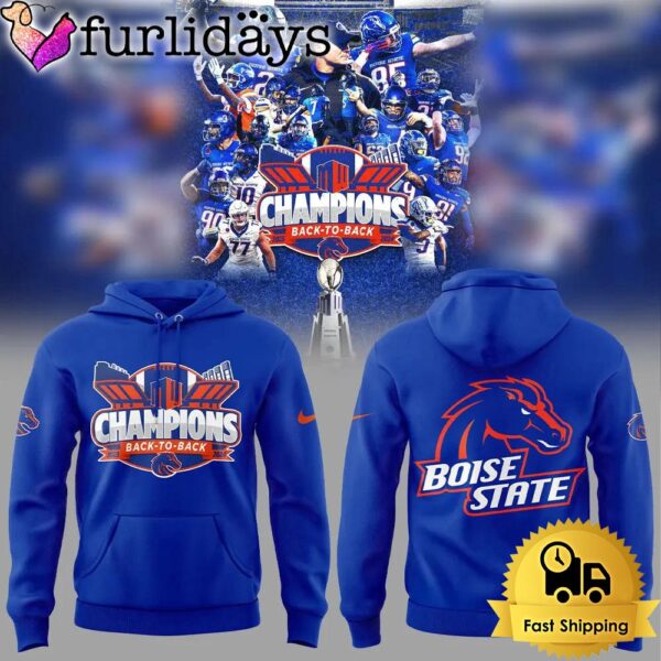 NCAA Boise State Broncos Champions Back To Back Hoodie