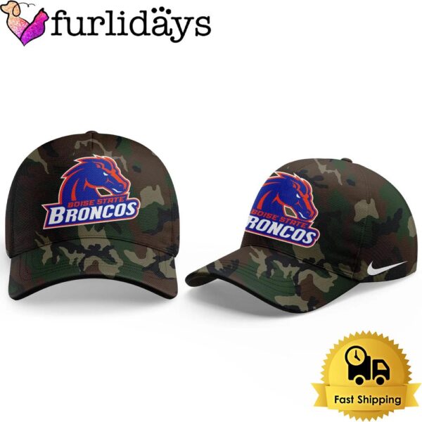 NCAA Boise State Broncos Football Camo Veteran Baseball Cap