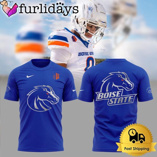 NCAA Boise State Broncos Football Limited Edition Logo Team Navy T Shirt