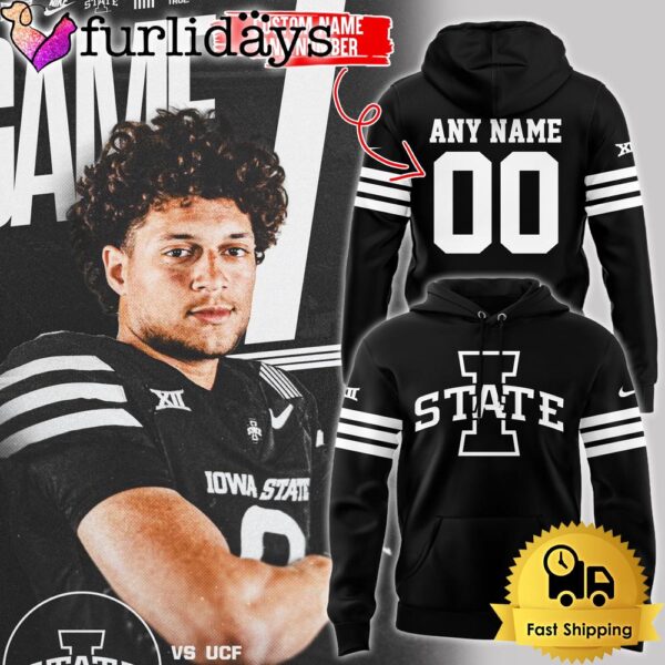 NCAA Iowa State Cyclones Football Limited Edition Design Custom Black Hoodie