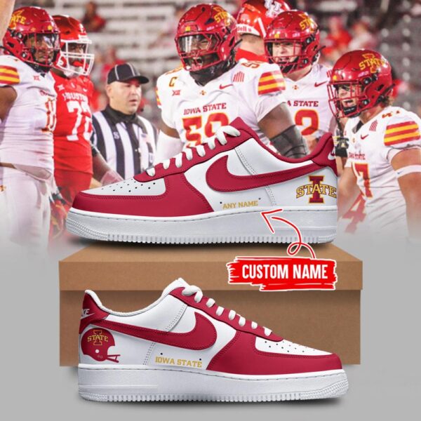 NCAA Iowa State Cyclones Football Limited Edition Logo Team Custom Air Force 1 Shoes