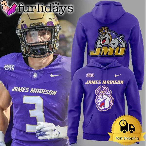 NCAA James Madison Dukes Football Logo Team Limited Edition Navy Hoodie