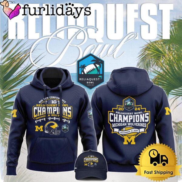 NCAA Michigan Wolverines ReliaQuest Bowl Champions Hoodie