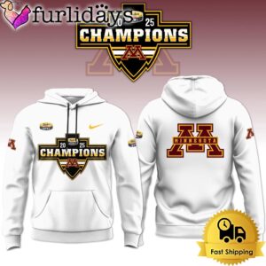 NCAA Minnesota Golden Gophers Football Duke’s Mayo Bowl Champions White Hoodie