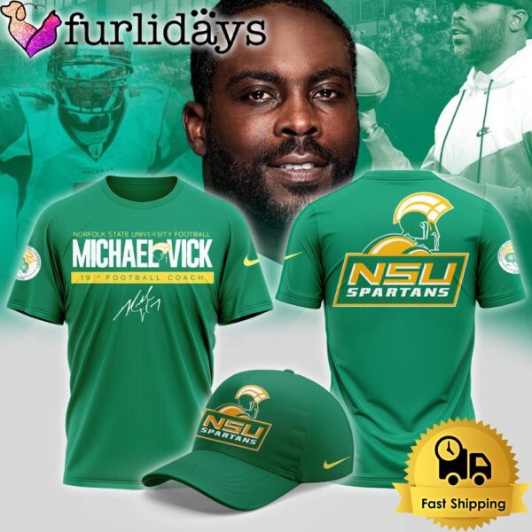 NCAA Norfolk State Spartans Football Michael Vick Signature T Shirt