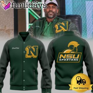 NCAA Norfolk State Spartans Football New Coach Vick Limited Edition Custom Baseball Jacket