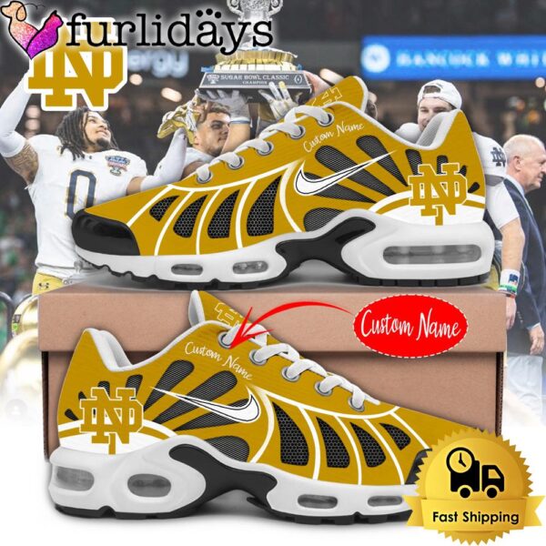 NCAA Notre Dame Fighting Irish Sugar Bowl Champion Celebrate Custom Air Max Plus Shoes