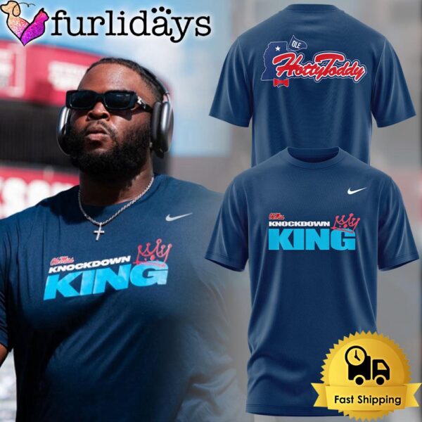 NCAA Ole Miss Rebels Football Knockdown King Limited Edition T Shirt