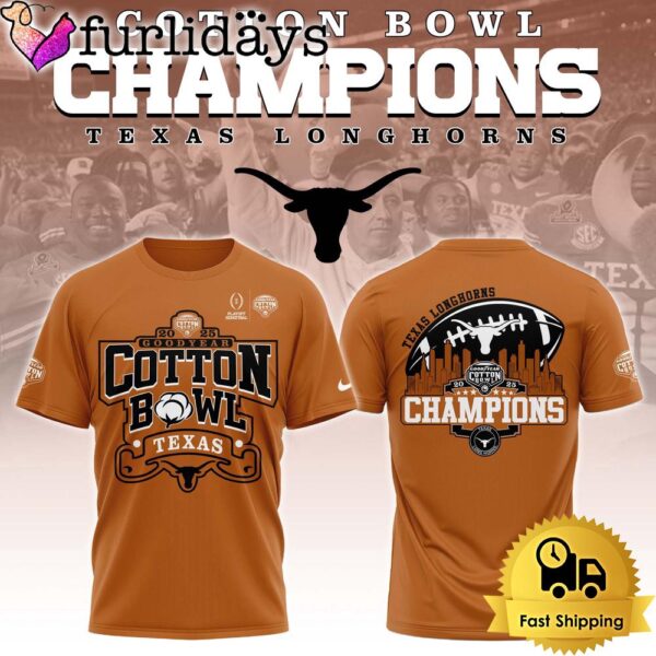 NCAA Texas Longhorns Cotton Bowl Champions T Shirt