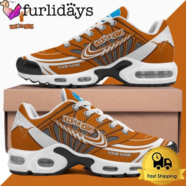 NCAA Texas Longhorns Football Hook Em Horns Custom Air Max Plus Shoes