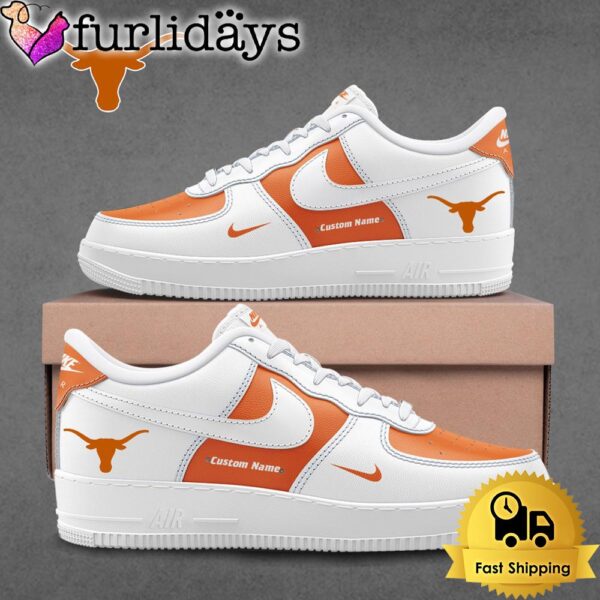 NCAA Texas Longhorns Football Logo Team Limited Edition Custom Air Force 1 Shoes