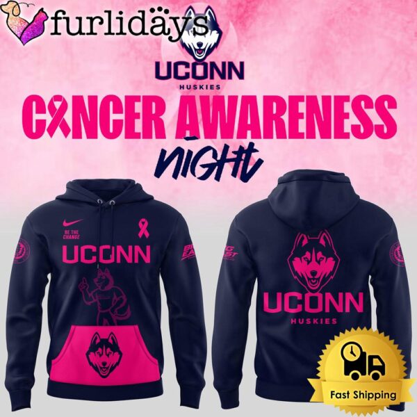 NCAA Uconn Huskies Basketball Fight Night Cancer Limited Edition Hoodie