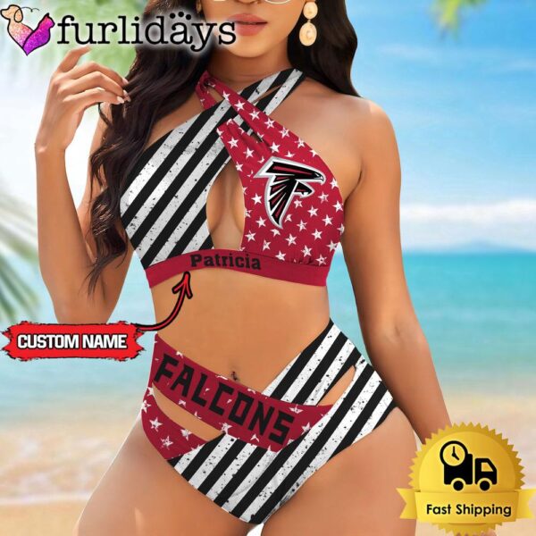 NFL Atlanta Falcons Women Bikini Set Summer Football Bikini Sets