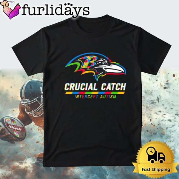 NFL Baltimore Ravens Autism Awareness T Shirt Crucial Catch