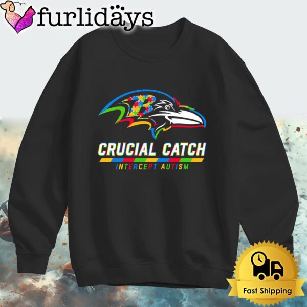 NFL Baltimore Ravens Autism Awareness T Shirt Crucial Catch